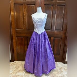 Jessica McClintock Purple Lamé Dress